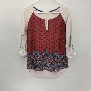 Hi-lo Scoop Neck Blouse